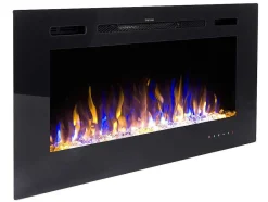 FLAMATECH Haard-Elektrische Sfeerhaard Calbuco - L101,6 X D14 X H54,4 Cm - Zwart