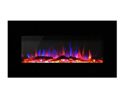FLAMATECH Haard-Elektrische Sfeerhaard Lalita - L110 X D14 X H49 Cm - Zwart