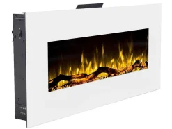 FLAMATECH Haard-Elektrische Sfeerhaard Lalita - L110 X D14 X H49 Cm - Wit
