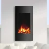 FLAMATECH Haard-Elektrische Sfeerhaard Vulcano - L41 X D13 X H81 Cm - Zwart