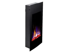 FLAMATECH Haard-Elektrische Sfeerhaard Vulcano - L41 X D13 X H81 Cm - Zwart