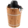 Vente-unique Klein Huishoudelijk Apparaat-Elektrische Sorbetmaker Givreto Van Hout 5.5L