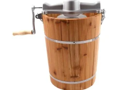 Vente-unique Klein Huishoudelijk Apparaat-Elektrische Sorbetmaker Givreto Van Hout 5.5L