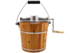 Vente-unique Klein Huishoudelijk Apparaat-Elektrische Sorbetmaker Givreto Van Hout 3.5L