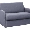 Vente-unique Uitklapbare Fauteuil-Express-Converteerbare Fauteuil In Stof Nadoa - Bed 100Cm - Lichtgrijs