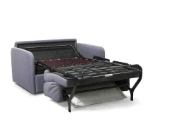 Vente-unique Uitklapbare Fauteuil-Express-Converteerbare Fauteuil In Stof Nadoa - Bed 100Cm - Lichtgrijs