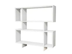 EPIKASA Boekenkast & Vitrine-Fabiola Boekenkast, Wit, 100X22X111 Cm,