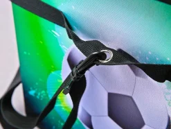 Vente-unique Opbergaccessoire-Fabo Opbergdozen Koeltas, Kruk, Draagriem, Zwart, Wit, Groen.