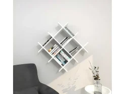 Homemania Boekenkast & Vitrine-Farley Plank, Wit, 75X27X75 Cm, Epikasa