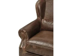 LINEA SOFA Fauteuil Leer-Fauteuil 100% Leer Edouard - Bruin
