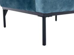 Vente-unique Fauteuil Stof Fluweel / Suedine-Fauteuil Eendenblauw Fluweel Joel
