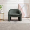 Vente-unique Fauteuil Stof Fluweel / Suedine-Fauteuil In Groen Ribfluweel Ossana