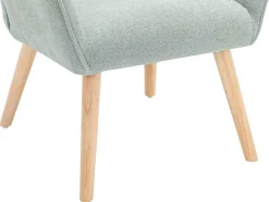 Vente-unique Fauteuil Stof-Fauteuil Van Blauwgroene Stof Osimo