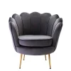 PASCAL MORABITO Fauteuil Stof Fluweel / Suedine-Fauteuil Van Fluweel Dandelion - Antraciet - Van