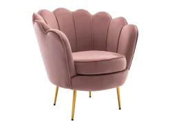 PASCAL MORABITO Fauteuil Stof Fluweel / Suedine-Fauteuil Van Fluweel Dandelion - Roze - Van