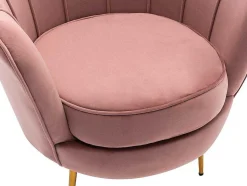 PASCAL MORABITO Fauteuil Stof Fluweel / Suedine-Fauteuil Van Fluweel Dandelion - Roze - Van