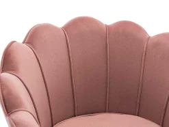 PASCAL MORABITO Fauteuil Stof Fluweel / Suedine-Fauteuil Van Fluweel Dandelion - Roze - Van