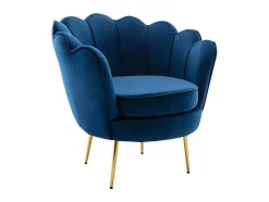 PASCAL MORABITO Fauteuil Stof Fluweel / Suedine-Fauteuil Van Fluweel Dandelion - Donkerblauw - Van