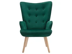 Vente-unique Fauteuil Stof Fluweel / Suedine-Fauteuil Van Fluweel Vately - Groen