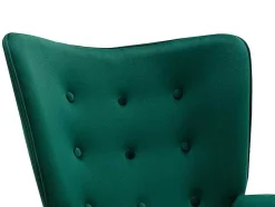 Vente-unique Fauteuil Stof Fluweel / Suedine-Fauteuil Van Fluweel Vately - Groen