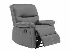Vente-unique Fauteuil Kunstleer-Fauteuil Van Grijze Kunstleer Canby