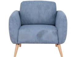 Vente-unique Fauteuil Stof-Fauteuil Van Stof Magelan - Lichtblauw