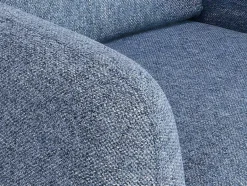 Vente-unique Fauteuil Stof-Fauteuil Van Stof Magelan - Lichtblauw