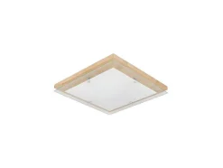 EPIKASA Plafondlamp-Finn Plafondlamp, Eik, Chroom, Wit, 40X40X6,5 Cm,