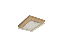 EPIKASA Plafondlamp-Finn Plafondlamp, Eik, Chroom, Wit, 29X21X6,5 Cm,