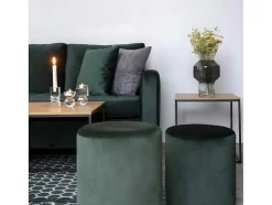 House Nordic Zitbank-Firenze Chaise Longue Bank Velours, Groen.