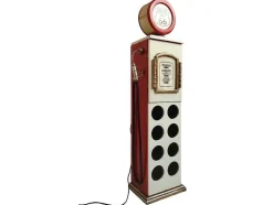 OZAIA Opbergaccessoire-Flessenrek Met Lamp 8 Flessen - H.112 Cm - Wit - Pomp Links - Drive-In