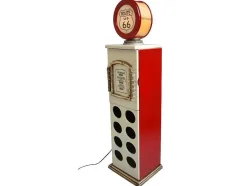 OZAIA Opbergaccessoire-Flessenrek Met Lamp 8 Flessen - H.112 Cm - Wit - Pomp Links - Drive-In