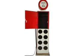 OZAIA Opbergaccessoire-Flessenrek Met Lamp 8 Flessen - H.112 Cm - Wit - Pomp Links - Drive-In