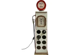 OZAIA Opbergaccessoire-Flessenrek Met Lamp 8 Flessen - H.112 Cm - Wit - Pomp Links - Drive-In