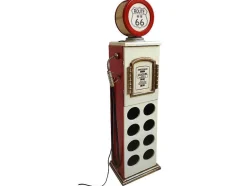 OZAIA Opbergaccessoire-Flessenrek Met Lamp 8 Flessen - H.112 Cm - Wit - Pomp Links - Drive-In