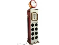 OZAIA Opbergaccessoire-Flessenrek Met Lamp 8 Flessen - H.112 Cm - Wit - Pomp Links - Drive-In