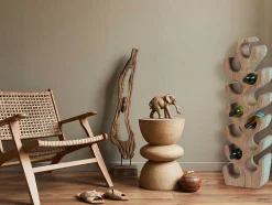 OZAIA Opbergaccessoire-Flessenrek Van Suarhout - 12 Flessen - B28 X D19 X H100 Cm - Naturel - Guimaras