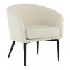 Venture Home Fauteuil Met Holle Rugleuning-Fluffy Fauteuil Teddy Wit.