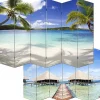 Vente-unique Kamerscherm-Foto Scherm Bagheria, 180X240Cm, Strand