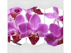 Vente-unique Kamerscherm-Foto Scherm Bagheria, 180X240Cm, Orchid
