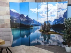 Vente-unique Kamerscherm-Foto Scherm Mcw-A83, 180X244Cm Lake