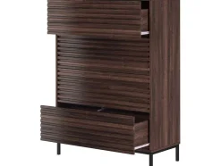 Loft24 Keukenmeubel-G Commode 4 Laden Notenhout