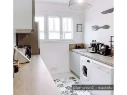 OZAIA Gangtapijt-Gangtapijt Van Vinyl Met Vloertegeleffect Mosai - 66 X 160 Cm - Zwart En Wit