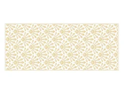 OZAIA Gangtapijt-Gangtapijt Van Vinyl Met Art-Decostijl - 66 X 160 Cm - Beige En Wit - Duchessy