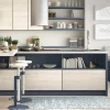 OZAIA Gangtapijt-Gangtapijt Van Vinyl Met Cementtegeleffect - 66 X 160 Cm - Blauw En Wit - Princy