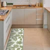 OZAIA Gangtapijt-Gangtapijt Van Vinyl Met Tropisch Motief - 66 X 160 Cm - Groen En Wit - Tropicala