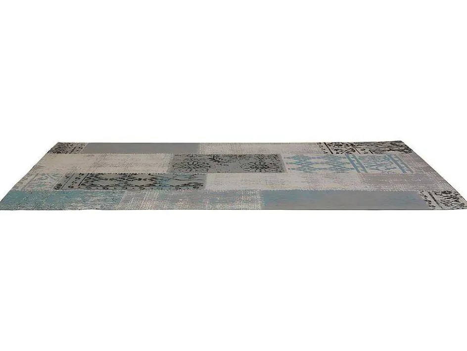 OZAIA Gangtapijt-Gangtapijt Vintagestijl Turin - 100% Polyester - 80 X 200 Cm - Grijsblauw