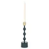 OZAIA Kandelaar En Kaars-Geemailleerde Aluminium Kandelaar - H.26,5 Cm - Eend Blauw - Parina