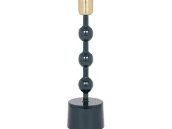 OZAIA Kandelaar En Kaars-Geemailleerde Aluminium Kandelaar - H.26,5 Cm - Eend Blauw - Parina
