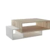 Homemania Salontafel-Gemini Koffietafel, Wit, Sonoma, 100X60X35 Cm, Epikasa